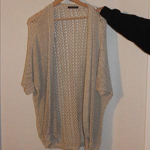 tan mesh brandy melville cardigan